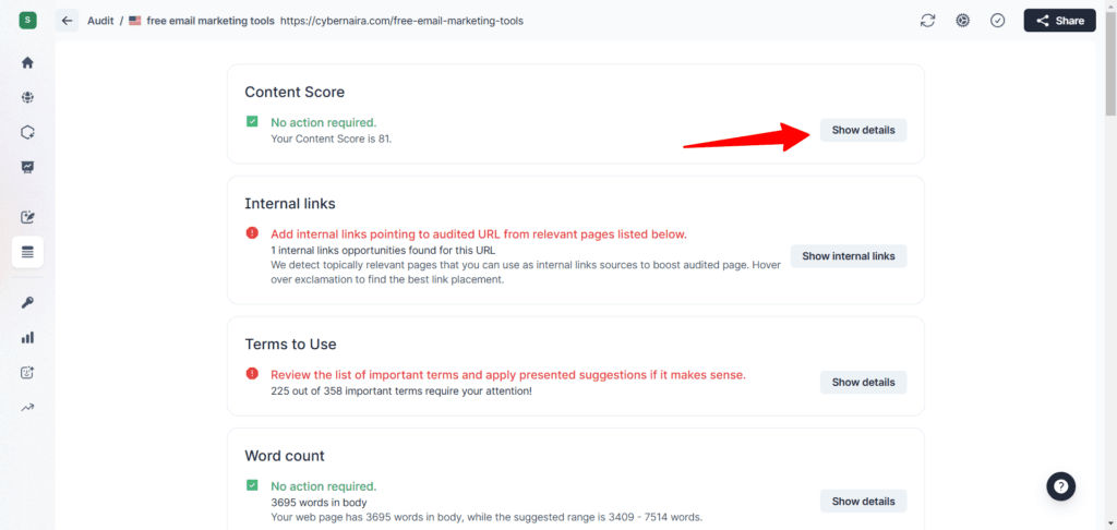 Surfer SEO Audit tool tutorial