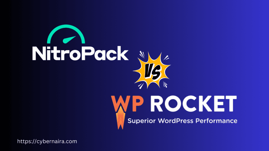NitroPack and WP Rocket logos side by side for a performance comparison